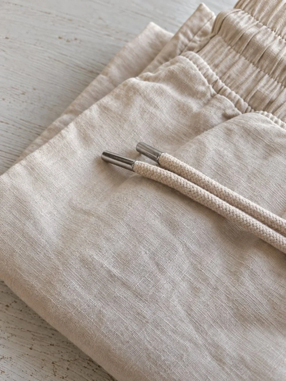 Quince 100% European Linen Wide Leg Pants, Driftwood XS Only Washed (Never Worn)